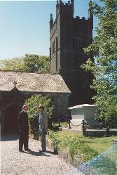 Gwinear Church, view of tower from side